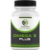 Surpresa Natural Omega 3 Plus 3x strength, 1000 mg di olio di pesce 500 mg di EPA 250 mg di DHA per capsula, purezza testata in laboratorio da pesca sostenibile, 120 capsule per 4 mesi.