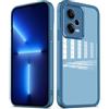 PanXCase Cover Trasparente per Xiaomi Redmi Note 12 Pro 5G - Custodia Clear con Lens Protector Ultra Sottile Morbida Antiurto con Protezione Fotocamera (Blu)