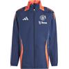 Adidas Manchester United Aw 24/25 Jacket Blu S