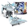 Super Wings Transformable aeroplano Supercharged Traver, altezza circa 12,7 cm, Figura d'azione 2 in 1, aeroplano giocattolo e figura robotica per bambini e bambine a partire da 3 anni