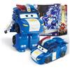Super Wings Transformable aeroplano Supercharged Lucie, altezza circa 12,7 cm, Figura d'azione 2 in 1, aeroplano giocattolo e figura robotica per bambini e bambine a partire da 3 anni
