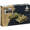 Italeri 25768 1:56 Carri Armati Italiani & Semoventi - Kit di Costruzione, Modellismo da Pavimento, Fai da Te, Hobby, Incollaggio, Plastica, Dettagli Fedele, Militare