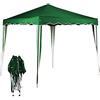 Bakaji Gazebo 3x3 Mt Pieghevole Impermeabile Richiudibile 3 x 3 Tendone Giardino, Telo Impermeabile, Struttura Metallo Apertura e Chiusura a Fisarmonica, modello ISCHIA (Verde)