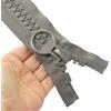 YaHoGa 70 cm #20 chiusura lampo divisibile, con cerniera lampo per cappotti e tende (grigio)