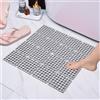 SLAKOZYT Tappetino Doccia Antiscivolo，60x60cm Tappetino Doccia Antiscivolo Banbini,Tappeto Doccia con Ventose e Fori di Drenaggio,Tappeto Pedana Doccia Resistente alla Muffa e Lavabile in，100% senza BPA