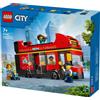 Lego 60407 Autobus turistico rosso a due piani con 4 minifigurine 388pz