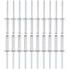 DTGN 4mm x 25mm (DxL) Ciechi Rivetti - 60pz - Buoni per Macchinari Giunzione - Alluminio Cupola Aperto Terminale Rivetto