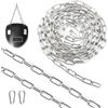 SWTYExt Catena Acciaio Inox 3,5M φ2,5mm Catena Delimitazione Catene Catenella Catena Antitaglio per Recinzione Catena Antifurto Catena Bidoni Dell'immondizia Sollevamento