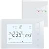 BEOK CONTROLS Beok BOT-X306 Termostato wireless programmabile per caldaia a gas alimentato a batteria con ricevitore a parete o separato, bianco