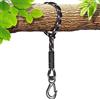 BeneLabel Corda per altalena per albero, capacità 1.134 kg, con gancio resistente, capacità 199,6 kg, per interni ed esterni, set di accessori per parchi giochi, 1 m, 1 pezzo, nero