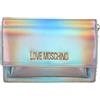 Love Moschino Moschino Borsa donna Love tracolla in ecopelle argento iridescente B24MO46 JC4095 Piccola