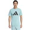 adidas Train Essentials FEELREADY Logo Training T-Shirt - Maglietta a Maniche Corte Uomo, Mint TON/Black, IW3347