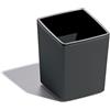 Durable 761458 - Varicolor Pen Cup, ideale per penne, evidenziatori e forbici, robusto, stabile, superficie satinata, 79x100x79 mm, carbone
