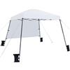 Yaheetech Gazebo da Giardino 3x3 M con Parete Tendone Pieghevole Impermeabile a Una Spinta Con Borsa per Trasporto per Patio/Veranda/Viaggio/Campeggio Bianco