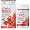 Armores Natura Integratori Alimentari, Vitamina C Naturale, Integratore a Base di Vitamina C da Acerola, Rosa Canina e Camu Camu, Aroma naturale Arancia, Vegano, 60 Compresse Masticabili