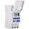 Aramox Timer Digitale, 15A AC 220V Timer Programmabile Settimanale, Display LCD Interruttore Orario Relè Elettronico Per Il Controllo Di Lampioni Stradali Lampade Al Neon