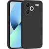 PanXCase Cover per Xiaomi Redmi Note 13 Pro Plus 5G / 13 Pro+ 5G - Custodia Silicone Sottile Morbida Leggera, Protezione Fotocamera Antiurto Antiscivolo Antigraffio Case (Nero)