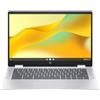 HP Notebook Chromebook x360 14b-cd0001nl Monitor 14" HD Intel® N N100 Ram 4 GB SSD 128 GB eMMC Intel® UHD Graphics 1 x 3.2 Gen 1 tipo A 2 x 3.2 Gen 1 tipo C ChromeOS