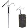 SOULONG Pompa Travaso Liquidi Rotativa, Leva pompa telescopico, Pompa Manuale per Fusti Olio Pompa di benzina Fuel Tool