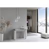ITAMOBY - Consolle allungabile 90x40/300 cm Naxy Mix piano Cemento - struttura Bianco Frassino