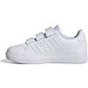 adidas Unisex - Bambini e Ragazzi Advantage Base 2.0 Shoes Children, Cloud White/Cloud White/Core Black, 28 1/2 EU