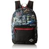 Totto - Zaino per ragazzi, modello Vetus, zaino per laptop da 14 pollici, dimensioni 44 x 30,5 x 7,5 cm, con 1 scomparto principale e 1 tasca frontale, stampa Black City