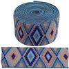 Aerzetix - C67313 - Nastro Elastico Decorativo tricottato Piatto 2 Metri - Larghezza 50mm - Colore Multicolore - Sartoria merceria Cucito Abbigliamento Sportivo Tessuto Cintura Pantaloni Gonna