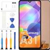 LADYSON Kit di Montaggio per Schermo da 6,4 Pollici per Samsung Galaxy A31 A315 SM-A315F SM-A315F/DS A315G/DS IPS Display LCD Touch Panel Digitizer con Strumenti gratuiti (Nero Senza Cornice)