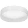 Eglo LED Lampada da soffitto Pasteri, lampada da soffitto in tessuto a 1 fiamma, materiale: acciaio, tessuto, plastica, colore: bianco, Ø: 32 cm