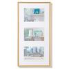 walther design Oro 3X 10x15 cm Galleria con passe-partout, New Lifestyle Cornice plastica KV315G