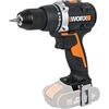 WORX Trapano avvitatore Brushless 20 V Worx | PowerShare | WX102.9 - senza batteria, né caricatore | motore brushless, mandrino metallico | 2 velocità, alloggiamento ingranaggi in metallo