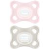 MAM Ciuccio Comfort, Bambino 2-12 mesi, Rosa/Beige, Set di 2 ciucci