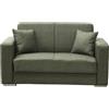 CAPALDO Divano 2 Posti Clic-Clac 159x84x82 Futuro Mina 19 Verde Oliva