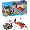 PLAYMOBIL Pirates 71532 Pirata e Mostro Marino, Epica Battaglia Marina, Incluso Cannone, Proiettile Gancio Rampino e sciabola, Giocattolo per Bambini dai 4 Anni in su
