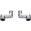 BiaoTeng Eccentrico Rubinetto Doccia,Raccordo A Gomito Ottone,Raccordo Eccentrico 1/2 3/4,Accessori Per Miscelatore Bagno,Cromato B