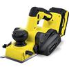 TROTEC pialla elettrica a batteria PPLS 10-20V - pialla 94 watt, multi batteria 20V 4 Ah, larghezza di piallatura 82 mm, profondità di taglio fino a 1,5 mm, tempo di ricarica 1,5 ore