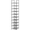 edihome, Scarpiera Slim, 10 Livelli, (33 x 33 x 173 cm), Organizzatore di scarpe, portascarpe alto e stretto, plastica, verticale, Show Rack (10 Livelli - L)