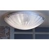 ONLI - Plafoniera Crux. Luce da soffitto o parete in vetro. 1 luce con attacco E27. Stile moderno semplice ed elegante. Design made in italy e garanzia italiana 24mesi. (diam. 30 cm)
