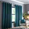 Fusion Strata Collection - Tende Termiche con Occhielli, Tende per Interni, Tendaggi, per Camera da LettoSoggiorno, 168 x 183 cm, Colore: Verde Turchese
