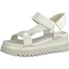 MARCO TOZZI Donna 2-2-28763-20, Sandali con Zeppa, Crema, 40 EU