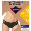 Nuvenia Intimawear, Mutandine Mestruali per Flusso Abbondante, Mutandine con Protezione Assorbente Integrata Lavabili per Giorno e Notte, Colore Nero, Taglia M