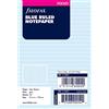 FILOFAX 8x12,7cm Carta a righe per blocco note, colore: azzurro