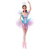 Barbie Ballerinapop, brunette ruim 30 cm, beweegbaar, met tutu, spitzen en tiara