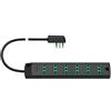 Vimar FP00402.C multipresa 6 prese 10A, spina piatta 10A, cavo 1.5m, nero