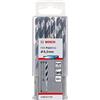 Bosch Accessories 2608577231 HSS PointTeQ (6,3 x 63 x 101 mm) - Set da 10 Pezzi di Punte Elicoidali per Trapano per Metallo, Acciaio, Fusione o Plastica, Grigio (Argento), Ø 6.3 mm