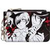 Band My Chemical Romance MCR Gruppo Portafoglio/Portamonete Stile Anime Caratteri con Tasca Portamonete con Cerniera, Nero