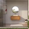 DEGHI Mobile da bagno sospeso cannettato 100x40h cm profondo 50 cm in teak - Azul
