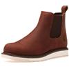 SL-Saint fatto a mano punta morbida Chelsea Boots per gli uomini scarpe classiche Genuine Good-year-welted (Nero, Adulto, Uomo, 41.5, Numero, Sistema Taglie Calzature EU, Larga)