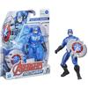 AVENGERS Hasbro Avengers Marvel Mech Strike - Action figure di Captain America da 15 cm e accessorio da battaglia, per bambini dai 4 anni in su