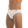 GARDA - 6 Minislip Uomo in Cotone Bielastico, Slip Basso Elastico Ricoperto 3470 (Blu, 3/S)